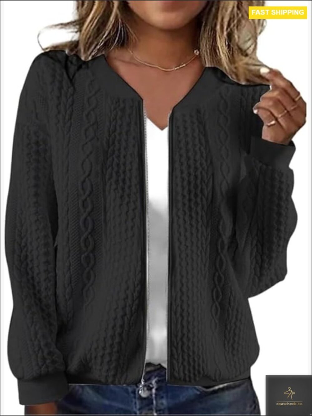 Modern Zip Up Sweatshirt Jacket Band Collar Casual Outerwear with Pockets